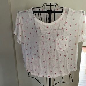 Anthropologie NWT Rails cropped tee